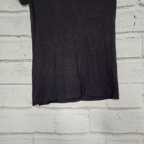 Madewell Women's Solid Black Short-Sleeved T-Shirt Size XXS With Pocket - Picture 7 of 11